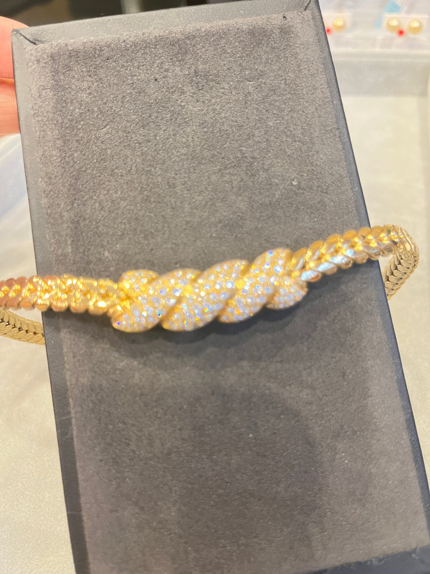 ヴアンクリ一フ&ア一ペル ダイや2.49ct ネックレス K18YG 57.1g 41.5cm B4560A18修明