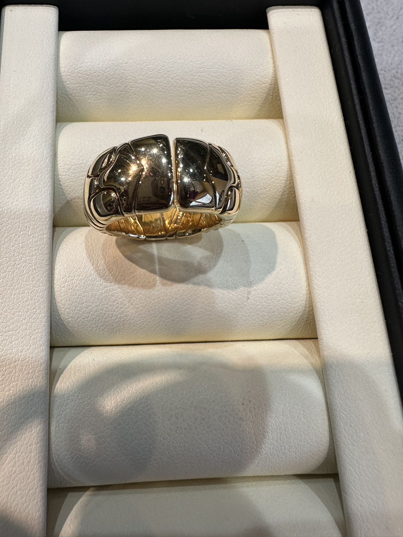 BVLGARI ブルガリ アルベアーレ ダイヤ リング K18YG 9~10号 16.4g 2337AL LM