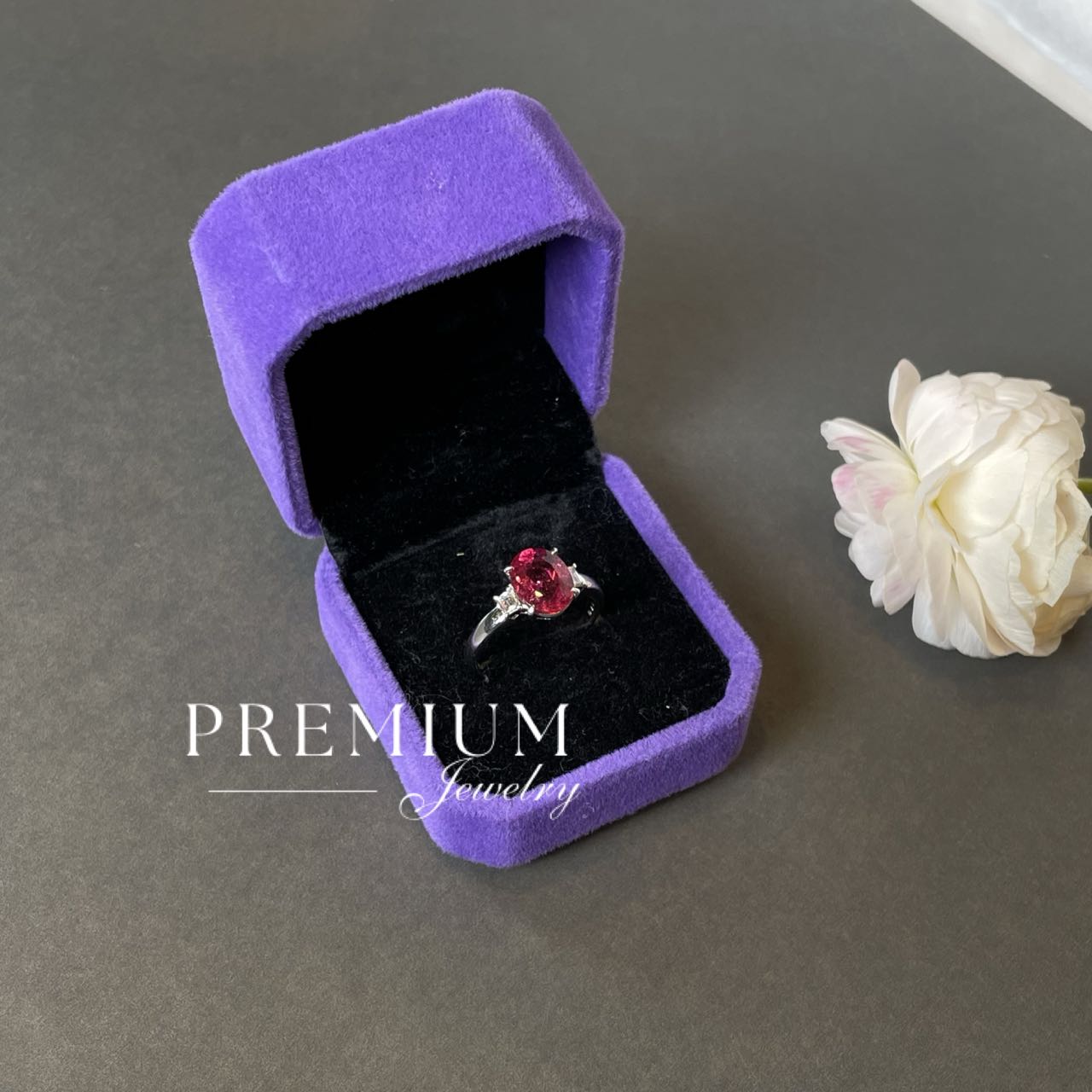 天然碧玺戒指 天然トルマリン リンク pt900 2.638ct 57#